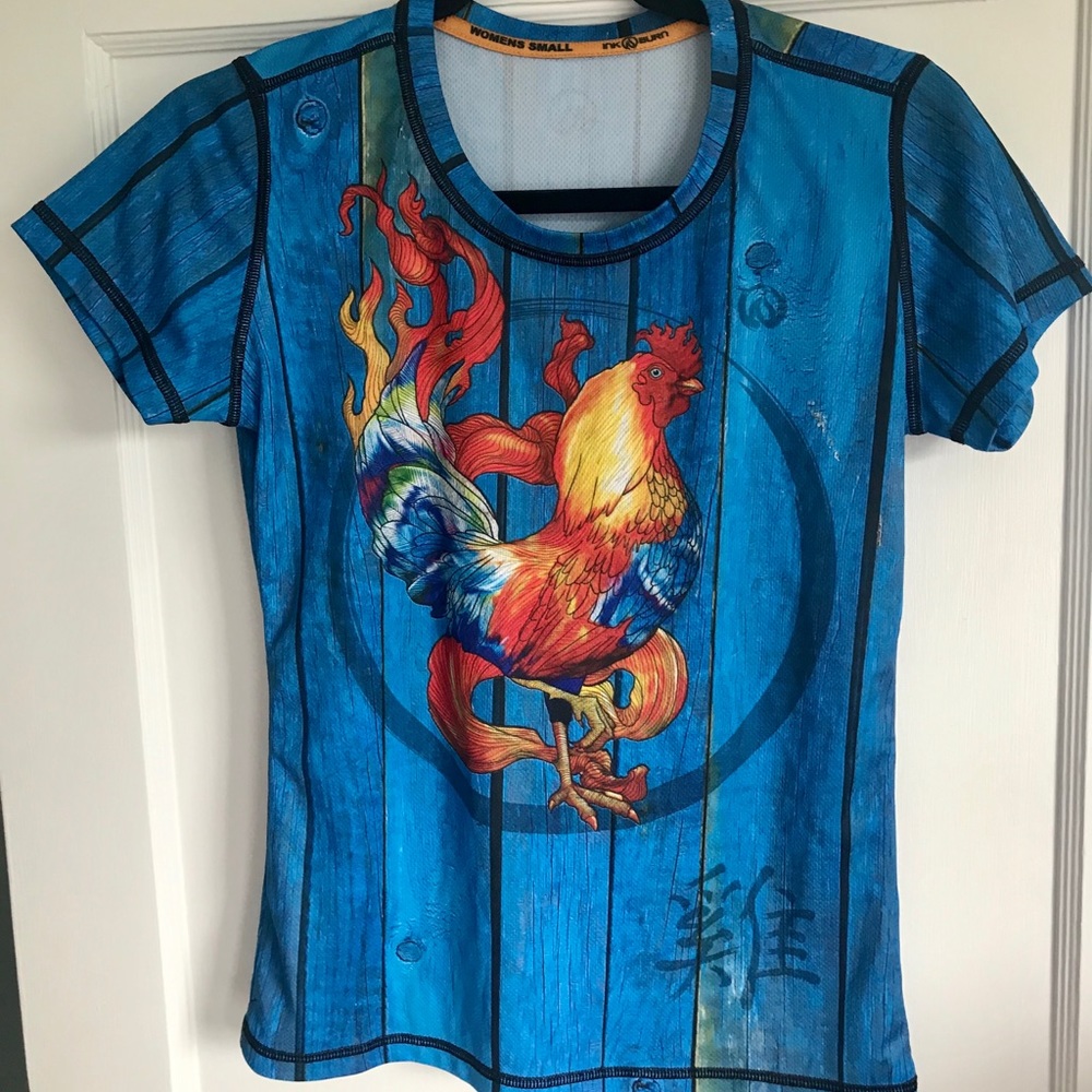 INKnBURN Fire Rooster Tech Shirt